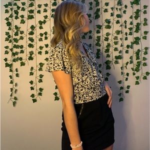 Black & White Blouse